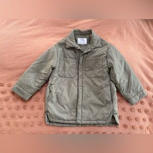 Zara Kids Olive Puffer Jacket